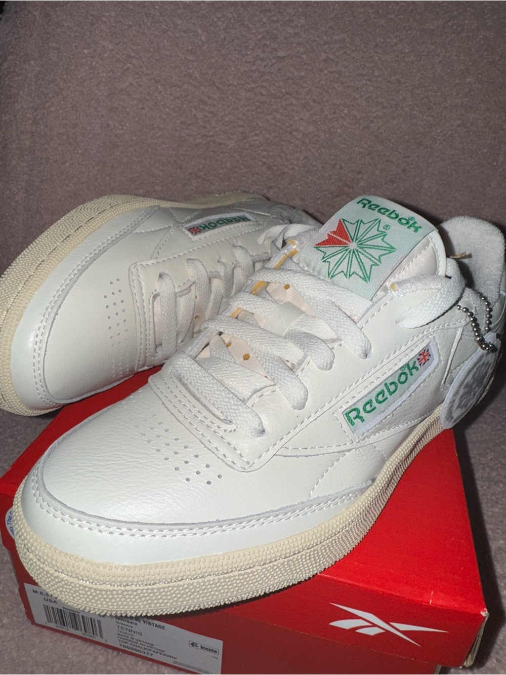 Reebok Classic White Leather Sneakers